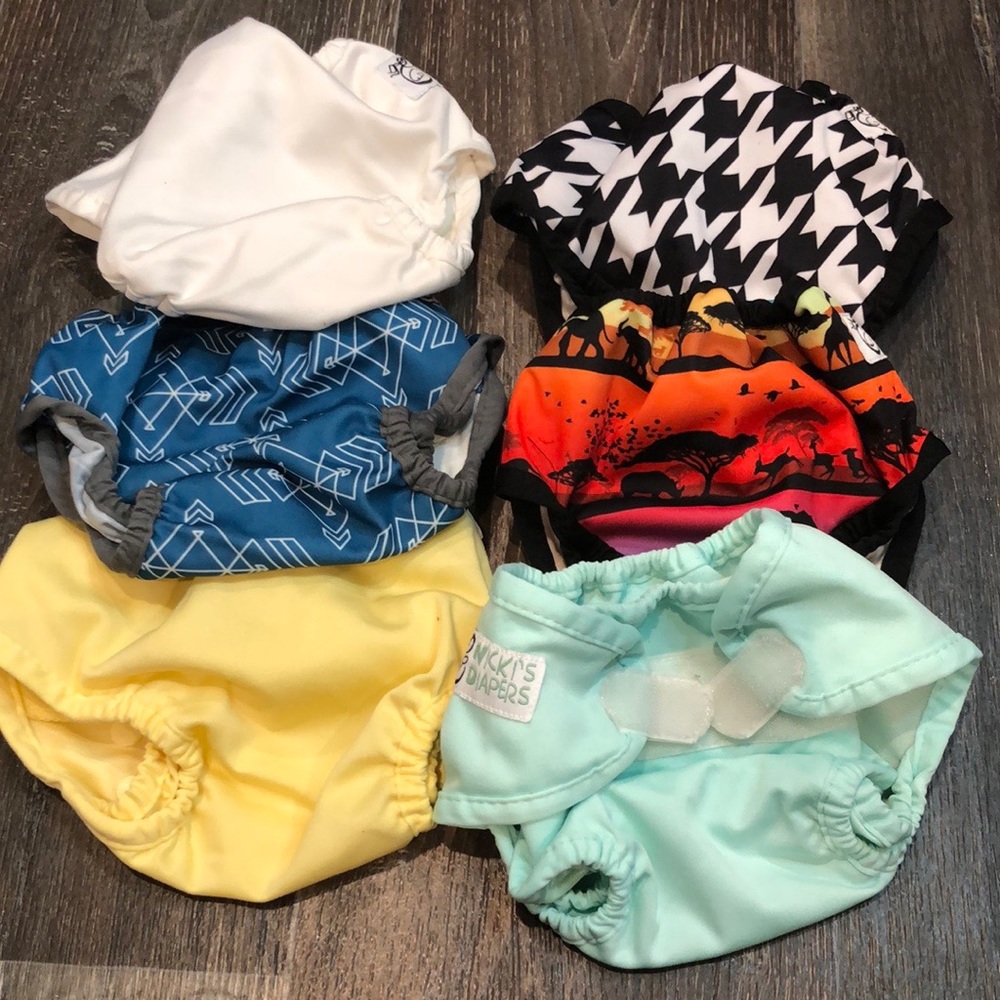 6 newborn diaper covers